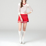 Onoff Women S Long Sleeve Stripe Sweater Of2012la Red RED/36(55)