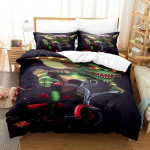 Gremlins &Uuml;he- ja Kahekohaline Voodipesukomplekt T&auml;iskasvanute ja Laste Magamistupp Tekikott Komplekt EU Single(135*200cm)3pcs