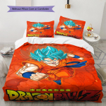 Son Goku mustriga voodipesu, Tekikomplekt Tekikate Padjap&uuml;&uuml;r Kodu S&uuml;nnip&auml;evakingitus (1 * tekikott + 2 * padjap&uuml;&uuml;ri, ilma s&uuml;damikuta) 135x200cm