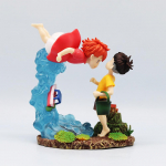 Ponyo kaljul Figuur Ponyo Sousky Seagal Figuur Pvc Gk Kuju Anime Tegevusfiguur 15cm Mudel Nukk Kogu M&auml;nguasi Laste Kingitus