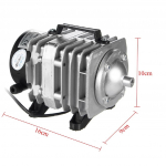 220V 70L/min 45W Akvaariumi Kalatiigi Kompressor H&uuml;dropooniline &Otilde;hu Aeratsioonipump Elektromagnetiline &Otilde;hukompressor Pump
