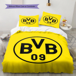 BVB Mustriga Voodipesu, Tekikomplekt Tekikate Padjap&uuml;&uuml;r Kodu S&uuml;nnip&auml;evakingitus (1 * tekikott + 2 * padjap&uuml;&uuml;ri, ilma s&uuml;damikuta) 135x200cm