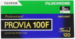 Fujifilm P&ouml;&ouml;rdfilm Fujichrome PROVIA 100F 12 5 120 PROVIA100F EP NP12EX5 (FUJIFILM) Brownie, &Uuml;lesv&otilde;tted, Rullid,