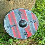 45,72 cm Keskaegne Leif Erickson Viiking Valhalla Autentne Lahingus Kulunud Viikingi Kilp, P&otilde;hjamaade Viikingi Kilp, Viikingi Kingitus Talle Talle