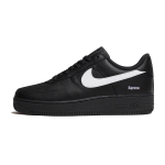 Nike x Supreme Air Force 1 libisemiskindlad kulumiskindlad madalad rulaketsid Unisex Must CU9225-002 39