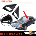 1 Pair New Wing side Mirror rubber Seals cover L+R A1248107716 For Mercedes E Class W124 W201 A124 C124 S124 LHD car accessories