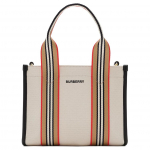Burberry Ikoonilise triibuga rihmast puuvillane minikott Naiste k&auml;ekotid Beež 81214931 Basic Set (Bag+Dust Bag)