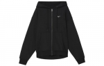 Nike Solo Swoosh T&auml;ispikk t&otilde;mblukuga mitmek&uuml;lgne kapuutsiga jakk FZ1165-010 2XL must