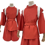 Hingedest viidud Chihiro Ogino Cosplay Kost&uuml;&uuml;m Anime Halloweeni Kost&uuml;&uuml;m Esitusriietus P&uuml;hadekingitus S [HOLOUN] roosa