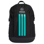 Adidas Mercedes AMG 3-triibuline Klassikaline triip Reguleeritav t&otilde;mblukk Lihtne pol&uuml;ester Seljakott Unisex Seljakott Must KF1774 Black