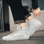 Korea Preppy Stiilis V&auml;litingimustes Lamedad Meeste K&otilde;rged Vabaajajalatsid S&uuml;gis Nahk N&auml;gu Moodsad Laisad Kingad Kummist Tald Spordijalatsid 39