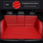 Kohandatud Stripe 5D t&auml;iskattega auto pagasiruumi matt Volkswagen VW Passat B5 B6 B7 2011-2015 autotarvikud vaip Passat B5 2003-2007 punane