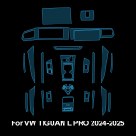 Eell&otilde;igatud TPU kaitsekile Volkswagen Tiguan L Pro VW 2026 2026 PPF-ile Sisekeskkonsooli k&auml;igukangikate Autotarvikud Left hand drive
