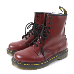 Suurep&auml;rased Dr.Martens saapad SMOOTH 1460 8 auguga Kirsipunane nahk Naiste Kasutatud black