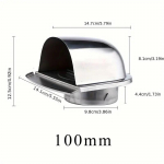 U-kujuline seinaventiili kate Tugev roostevaba teras - kuumakindel, n&auml;rilaste- ja roostekindel 100 mm ja 150 mm ventileeriv rest