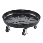 Ratastega metallist taimekast Tugev 360-kraadine veeretaim Dolly alus, &uuml;mmargune ratastega istutusrulli alus potilillede jaoks 33cm