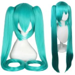 Hatsune Miku Anime Cosplay Parukas, 110cm Kahekordse Patsiga S&uuml;nteetilisest Kiust Parukas, Halloweeni, J&otilde;ulude 1pc&42inches j&auml;rve sinine v&auml;rv