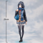 Yukinoshita Anime Yukino figuur Yukinoshita Yukino tegevusfiguuri mudel Decora Kogutav JK koolivormi t&uuml;drukute figuur Nukk Kingitused 25CM white
