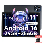 TABWEE W90 11-tolline Android 16, 24 GB muutm&auml;lu ja 256 GB m&auml;luga tahvelarvuti(2TB TF),Suur laiekraan L1, kaheksatuumaline T615, 8000 mAh, 5G WiFi, 4G LET, 18W With 1*AIRBUDS 15 hall