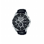 Casio EDIFICE Klassikaline Moodne Kell Kvartsmehhanism Ehtne Nahkrihm Jaapani ja Korea Kell Meeste Kell Must T&auml;hik EFR-547L-1AV must