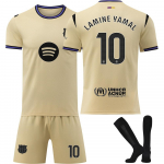 Barcelona Yamal Laste Spordir&otilde;ivad Jalgpallis&auml;rgi Komplekt YSHT 150-160 cm Pol&uuml;ester Kollane 120-130 CM kollane