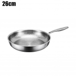 26/28/30cm Titaanist Praepann Mittekleepuv Praepann K&ouml;&ouml;gitarbed Katmata Vasaramuster Praepannid Kaane/ILMA Kaane