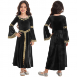 T&uuml;drukute keskaegne printsessi kost&uuml;&uuml;m, renessansi kost&uuml;&uuml;m, r&uuml;&uuml; Retro kleit, kleit Halloweeni cosplay jaoks 11-12 Years must