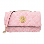 Versace Logo Kuldne Riistvara Kangast Crossbody &Otilde;lakott Naiste kotid Roosa 1013352-1A15911-1P56V Basic Set (Bag+Dust Bag)