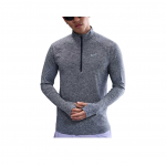 Nike Dry Stride Mugav Nahas&otilde;bralik Moodne Lihtne Pikkade Varrukatega T-s&auml;rk Meeste Topid Thunder-Blue Stone-Flower HV2181-437 M