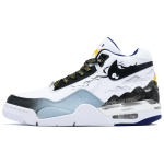 Nike Flight Legacy Slip Resistant Abrasion Resistant High top Vintage Basketball Shoes Men's Black White BQ4212-102(Team720-) 39 gray