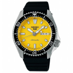 SEIKO SKX seeria 100 meetrit veekindel Automaatne silikoonrihm 46mm meeste k&auml;ekell kollane sihver SBSA307 kollane