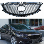 Esiv&otilde;re Raced Grills Mazda 6 Atenza 2014-2016 2015 Meekooki stiilis Must &Uuml;lemine Kaitseraua Kapoti &Otilde;huava Kate V&otilde;rkkate Komplekt must