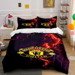 Manchester Unitedi logo muster. Voodipesukomplektid Tekikotikomplektid Tekikotid Padjap&uuml;&uuml;rid(1 * Tekikott 2 * Padjap&uuml;&uuml;ri (tekk ei kuulu komplekti)) 135x200cm