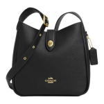 Coach Hadley 25 metallik logo kividest nahast &otilde;la-ristkorraline kott keskmine naiste kotid must CW002-IMBLK Gift Box Set (Basic Set+Yellow Box) black