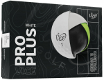 Vice Golf Vice Golf Pro Plus 1 tosin 12 palli 1.68&rdquo; valge