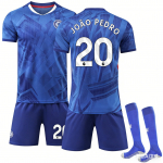 2025-26 Chelsea kodune #20 JO&Atilde;O PEDRO sporditreeningu s&auml;rgikomplekt sokkidega 16 sinine