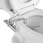 BA01 Kuum ja K&uuml;lm Bidee Kraan Tualettruumi Istmele Soe Bidee Kinnitus Reguleeritava Otsikuga Chrome white