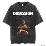 Obsession Film &Otilde;udus &Uuml;legabariidiline T-s&auml;rk 100% Puuvill Vintage Pesuga T-s&auml;rk meestele naistele hiphop streetwear OBS3 XXL black