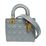 [Kasutatud] Lady Dior Cannage Lakknahast Mini Lady Dior Koti - V&auml;ga Hea #SKYF5U ONE SIZE