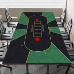 Professionaalne Texas Holdem Ristk&uuml;likukujuline Pokkerilaua Matt | Kvaliteetne libisemiskindel vaikne kaardilaua kate m&auml;ngutoa sisustuseks 300X600X2MM