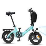 Kokkupandav elektrijalgratas Bodywel T16 Pro Linna liikumiseks Elektrijalgratas 36V10Ah 250W Mootor 14-tollised Rehvid V&auml;ljas s&otilde;itmiseks 45KM Maksimaalne s&otilde;iduulatus Elektrijalgratas sinine