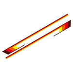 2 tk auto ukse k&uuml;ljekleebised Veekindlad PVC vin&uuml;&uuml;lkleebised Auto kere kujundus Dekoratsioonikleebised Tarvikud Land Cruiserile red