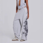FlowStreet Laiad Hallid Naiste Treeningp&uuml;ksid &Uuml;le suuruse Korea Mood Jooksja P&otilde;hip&uuml;ksid Meeste Hip Hop Streetwear Vabaaja Harajuku P&uuml;ksid S hall v&auml;rv