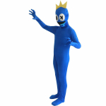 2022 Uus Halloweeni kost&uuml;&uuml;m Laste vikerkaare s&otilde;prade &uuml;likond maskiga Vikerkaare s&otilde;prade Cosplay &uuml;likond 150cm blue