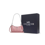 COACH Teri kaetud l&otilde;uendist crossbody kott, &otilde;lakott Mini Naiste Roosa CW323-SVDP One Size 3 black