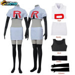 Anime cosplay kost&uuml;&uuml;m t&auml;iskasvanule meeskond rakett jessie musashi james kojirou halloween cosplay kost&uuml;&uuml;m t&auml;ielik komplekt kost&uuml;&uuml;m L must