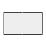 60&ndash;150-tolline kaasaskantav kokkupandav projektoriekraan, suure tihedusega valge, kortsudeta pehme projektsiooniekraan 16:9 Home Indoor Outdoor jaoks 84 inch
