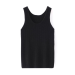 Naiste 100% puhas ka&scaron;miir kootud camisole vest - Kevad/Suvi Slim Fit &uuml;mmarguse kaelusega pullover Large