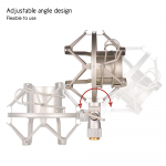 Metallist universaalne kondensaatormikrofon mikrofoni p&otilde;rutuskinnitushoidiku kronstein Vibratsioonivastane v&otilde;rgu&uuml;hendus must