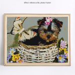 5D teemantmaaling t&auml;ispuuritud &uuml;mmargused loomad teemantmosaiikide m&uuml;&uuml;k koerad teemanttikandid pildid 20X30